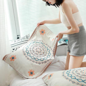 【加大加厚枕头巾 一对装】欧式风格纯棉枕巾全棉纱布 居家布艺床上用品成人情侣枕巾