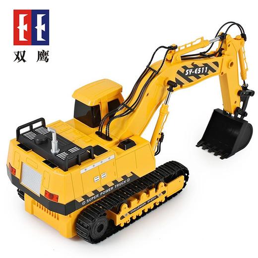 双鹰挖掘机男孩工程车四驱车越野电动男生玩具遥控车 商品图4