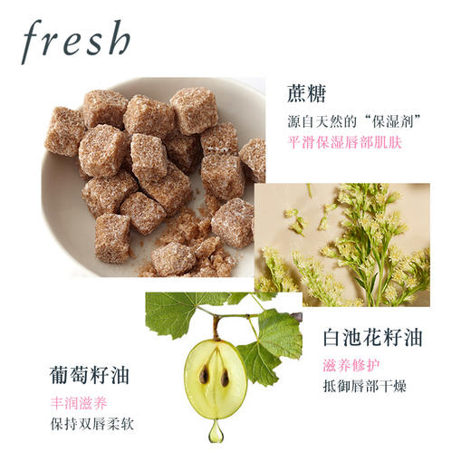 Fresh馥蕾诗澄糖丰盈臻润护唇膏4.3g 无色 珊瑚 玫瑰打底唇膏，教师节 商品图3