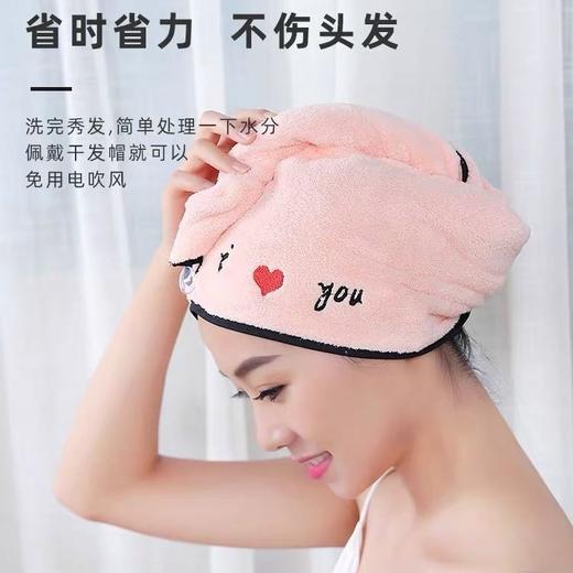 【洗头巾干发帽】女长发成人居家布艺浴帽包头巾单层加厚吸水 商品图8