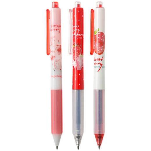 晨光草莓限定系列速干中性笔AGPH6106A水性笔考试专用签字笔文具办公用品 商品图0