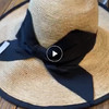 拉菲草黑色蝴蝶结帽 商品缩略图0