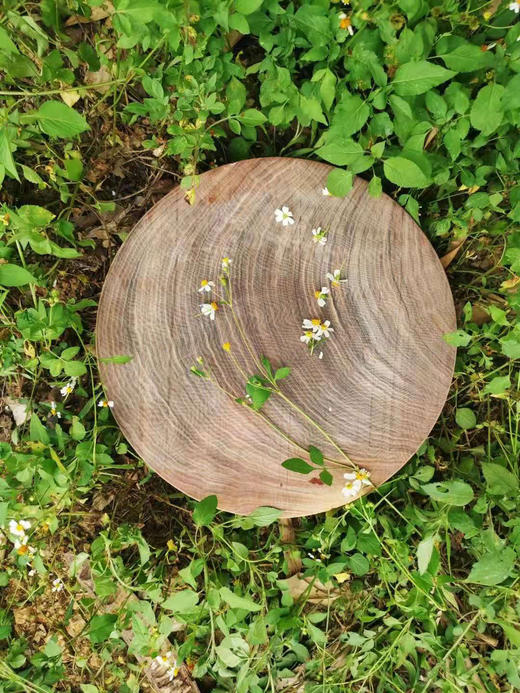 【团购特惠】 正宗老挝蚬木圆砧板。人工切割打磨 纹理不一  天然无防裂药水 健康安全。下单前请下拉屏幕，查看商品详情 商品图2