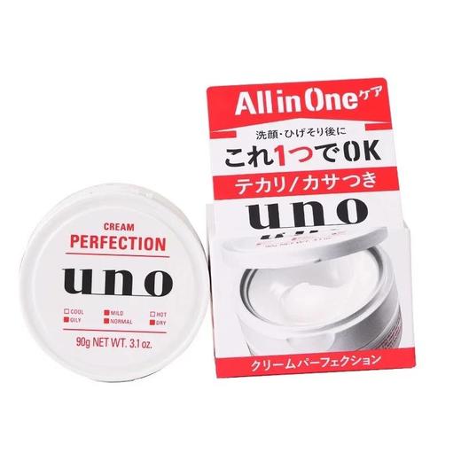 日本资生堂UNO/吾诺男士保湿面霜清爽控油补水五合一红蓝黑金色90g 商品图4