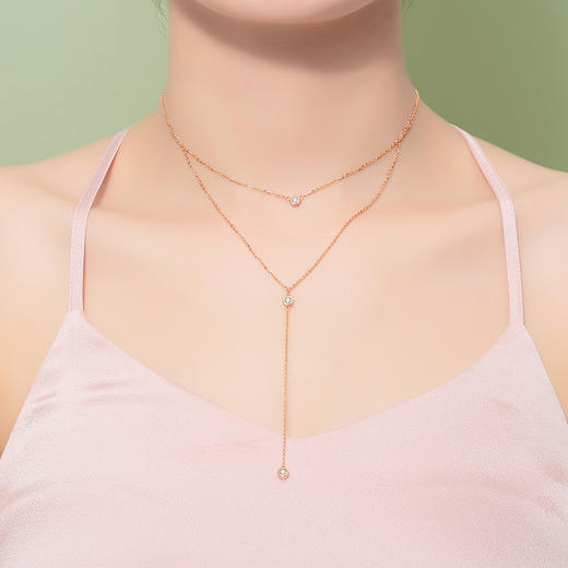 IU925纯银花间舞项链送女友闺蜜节日生日礼物 商品图7