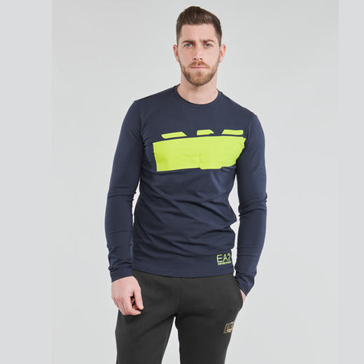 ARMANI 阿玛尼 男士 圆领长袖 藏蓝 6HPT32 PJ3NZ 1554 商品图0