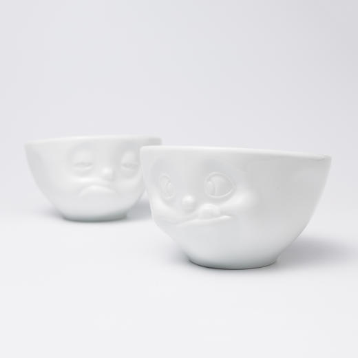 【Fiftyeight 】德国原产陶瓷碗卡通表情碗2件套200ml 美味与傲慢 商品图3