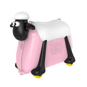小羊肖恩“咩咩”发声骑行旅行箱可骑可坐多功能儿童行李箱