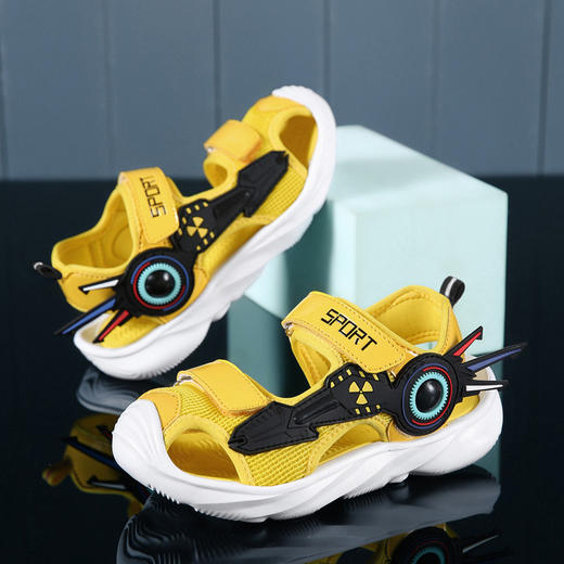 【儿童凉鞋】-夏季新款包头软底休闲鞋儿童宝宝凉鞋韩版沙滩鞋 商品图0