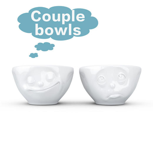 【Fiftyeight 】德国陶瓷碗卡通碗萌碗2件套200ml 商品图0