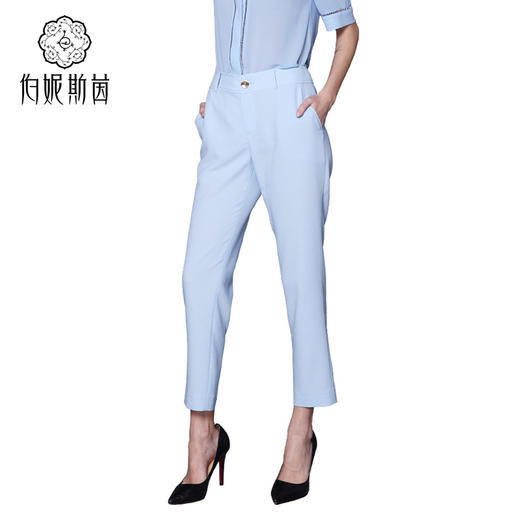 【伯妮斯茵】162L040--蓝色裤子--白云下橄榄树--《生命之美-梵高的花园》 商品图1