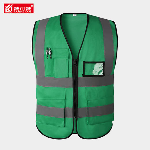 反光背心马甲定制交通环卫工人骑行荧光安全服工地施工马夹印字 商品图2
