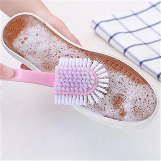 韩国五面鞋刷 多用多功能刷鞋洗鞋工具鞋刷子 家用长柄清洁鞋刷子 商品图2