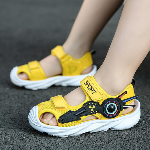 【儿童凉鞋】-夏季新款包头软底休闲鞋儿童宝宝凉鞋韩版沙滩鞋 商品图3