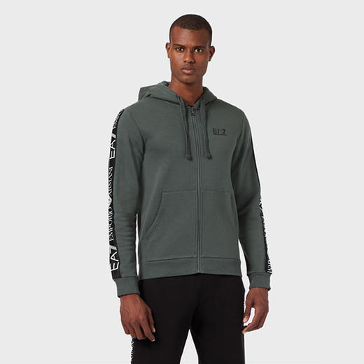 ARMANI 阿玛尼 男士 拉链连帽外套 军绿 6HPM12 PJ07Z 1984 商品图0