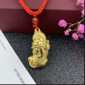 中国金店  貔貅吊坠  金制品 长35宽15厚6