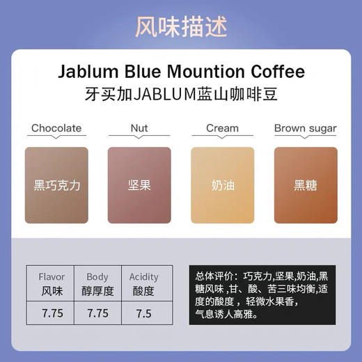 B1F【金米奥】加比蓝蓝山咖啡烘焙豆  227g/袋 商品图2