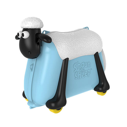 小羊肖恩“咩咩”发声骑行旅行箱可骑可坐多功能儿童行李箱 商品图1