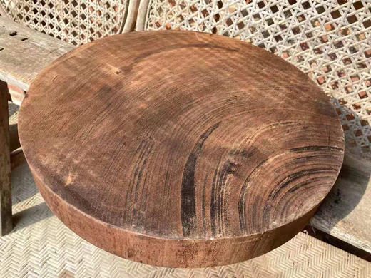 【团购特惠】 正宗老挝蚬木圆砧板。人工切割打磨 纹理不一  天然无防裂药水 健康安全。下单前请下拉屏幕，查看商品详情 商品图7