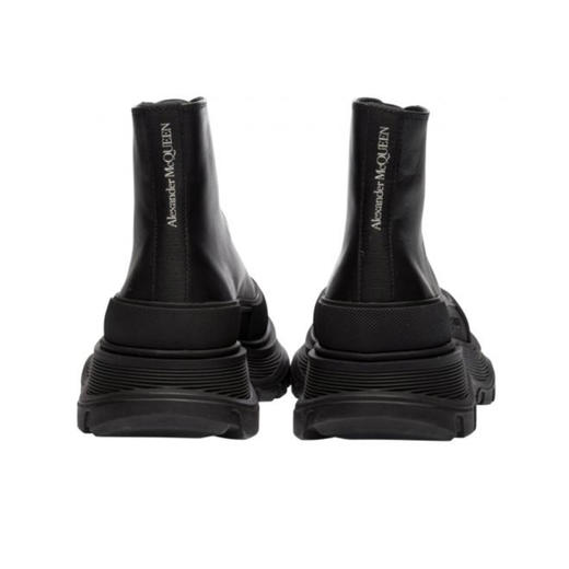 ALEXANDER MCQUEEN 麦昆 女士系带中靴 黑色 633900 WHZ62 1081 商品图2