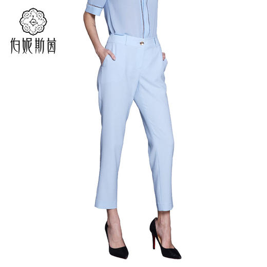 【伯妮斯茵】162L040--蓝色裤子--白云下橄榄树--《生命之美-梵高的花园》 商品图2