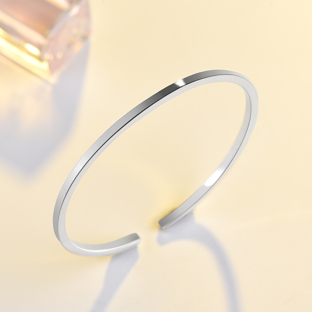 浅浅时光银手镯