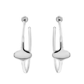 JHARDYMENT | 55mm Single Wide Face Hoop Earrings [耳环3色]