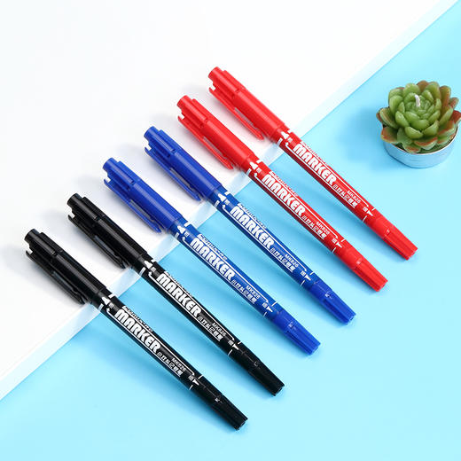 齐心小双头记号笔0.5-1.0MM/MK826 商品图1