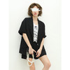 COCOBELLA设计师款黑白纯色肌理感中袖西装女夏宽松外套SI12A 商品缩略图1