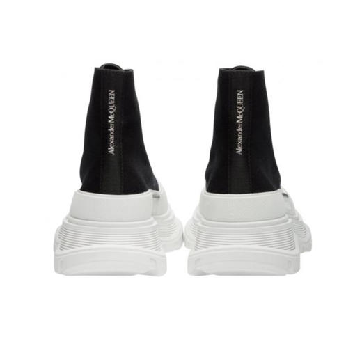 ALEXANDER MCQUEEN 麦昆 女士 中帮短靴黑帮白底 611706 W4L32 1070 商品图2