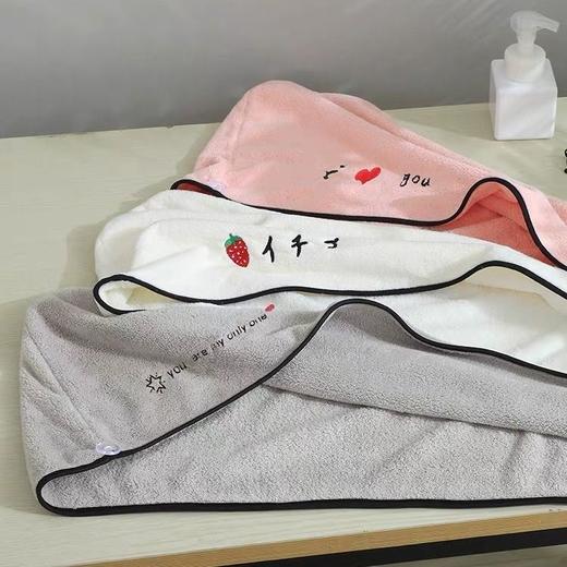【洗头巾干发帽】女长发成人居家布艺浴帽包头巾单层加厚吸水 商品图3