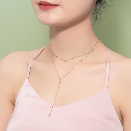 IU925纯银花间舞项链送女友闺蜜节日生日礼物 商品图5