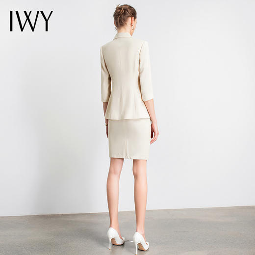 IWY/时尚短袖西装套裙女休闲商务通勤职业装正装气质工作服OL
C10408+S10408W+PS10380B 商品图3