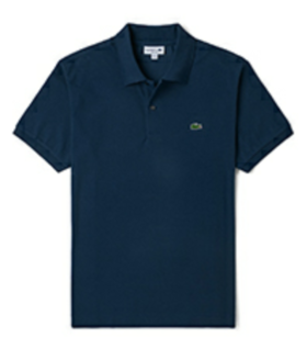 L1212-98  166  LACOSTE经典款宽松短袖POLO衫藏青色