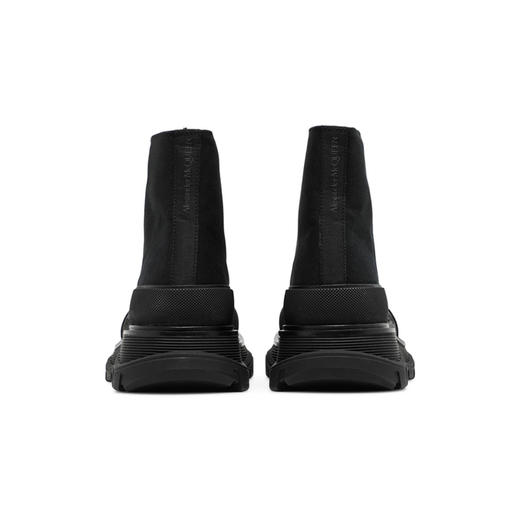 ALEXANDER MCQUEEN 麦昆  男士 系带厚底短靴 黑色 604254 W4L32 1000 商品图2