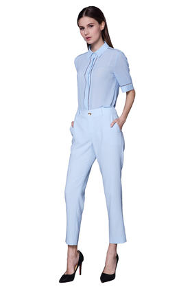 【伯妮斯茵】162L040--蓝色裤子--白云下橄榄树--《生命之美-梵高的花园》