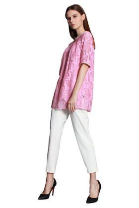 【伯妮斯茵】162T260--粉色T恤（不配吊带）--盛开的桃花--《生命之美-梵高的花园》