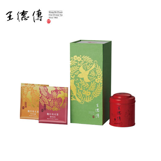 幸福二小：德传滇红40g+随行功夫茶6入 商品图0