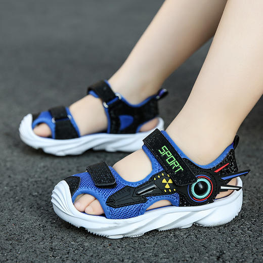 【儿童凉鞋】-夏季新款包头软底休闲鞋儿童宝宝凉鞋韩版沙滩鞋 商品图1