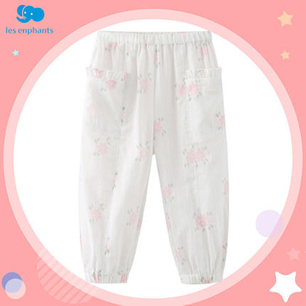 丽婴房-童衣类（夏）E1长裤\吊带裤白色\米白 商品图0