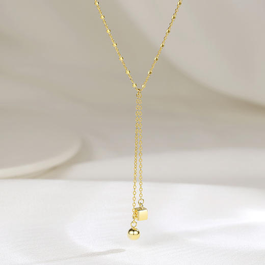 IU925纯银尚简项链送女友闺蜜节日生日礼物 商品图0