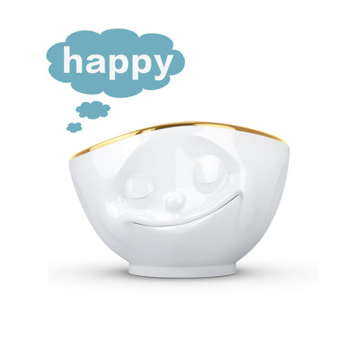 【Fiftyeight 】德国原产Fiftyeight 陶瓷卡通表情碗金边碗500ml 商品图2