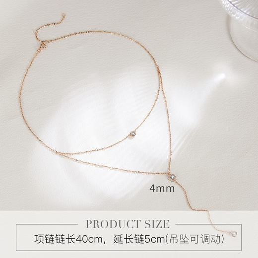 IU925纯银花间舞项链送女友闺蜜节日生日礼物 商品图2