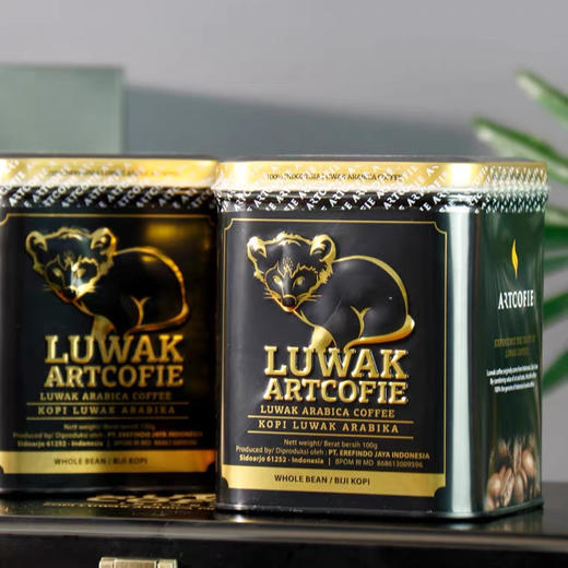 B1F【金米奥】 乐贝斯麝香猫阿拉比卡咖啡豆100g/罐 商品图0