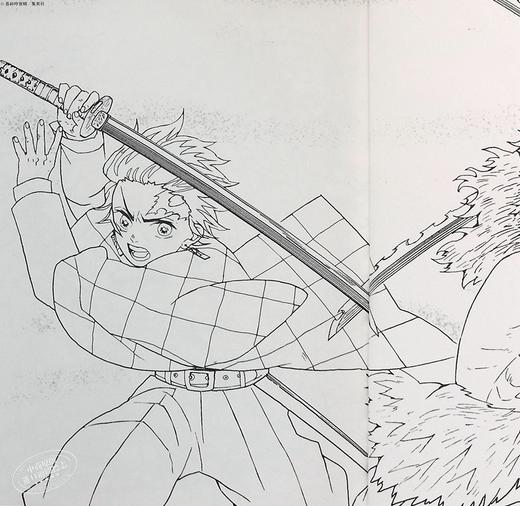 【中商原版】鬼灭之刃涂色帐 蓝色篇 日文原版 鬼滅の刃 塗絵帳 蒼 商品图7