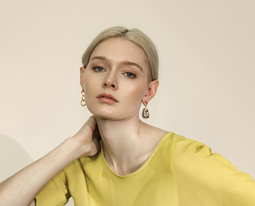 J.HARDYMENT | 3 Thumbprint Link (Medium) earrings [耳环 3色] 商品图3