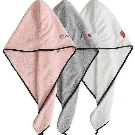 【洗头巾干发帽】女长发成人居家布艺浴帽包头巾单层加厚吸水 商品图9