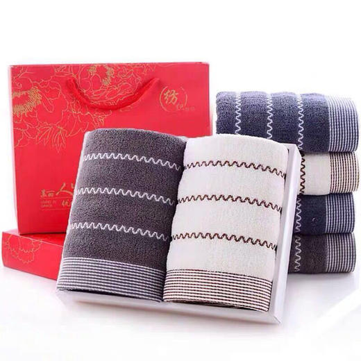 【毛巾礼品套装】纯棉毛巾礼盒套装 生日寿宴活动结婚礼品毛巾套装居家布艺 商品图3