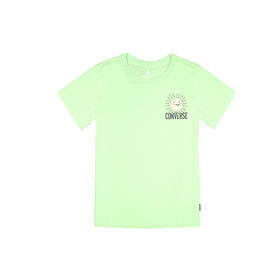 Converse匡威童衣夏绿色男女童纯棉小太阳休闲短袖T恤CV2122081