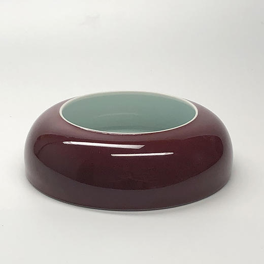 不仁斋 薛继业 手拉坯 文房 祭红收口笔洗 商品图1